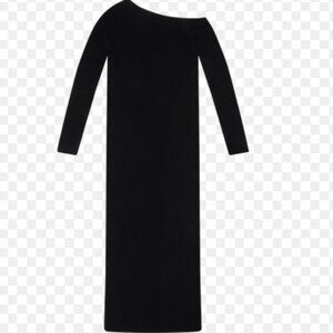 LISA YANG Marvin Cashmere Black Dress 2/L
